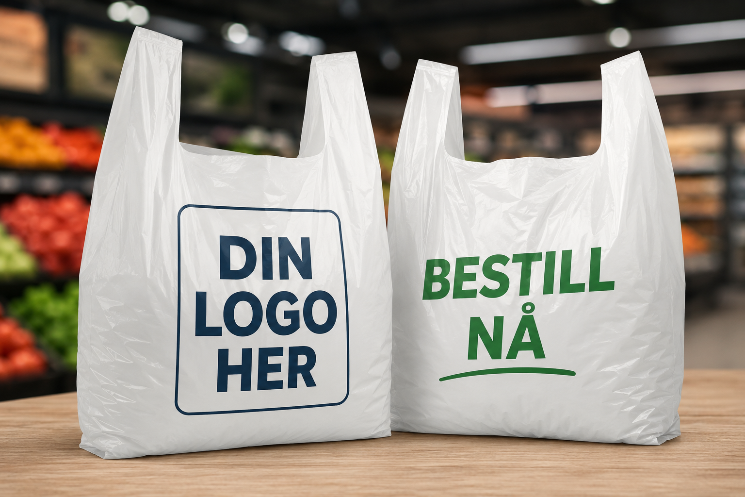 Özel baskılı plastik taşıma poşetleri